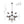 Bold Modern 12-Light Ombre Glass Sputnik Sphere Chandelier