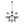 Bold Modern 12-Light Ombre Glass Sputnik Sphere Chandelier