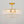 Brass 6-Light Rippled Glass Tiered Semi-Flush Mount