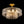 Brass 6-Light Rippled Glass Tiered Semi-Flush Mount