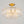 Brass 6-Light Rippled Glass Tiered Semi-Flush Mount