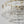 Brass 6-Light Rippled Glass Tiered Semi-Flush Mount