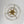 Brass 6-Light Rippled Glass Tiered Semi-Flush Mount