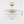 Brass 6-Light Rippled Glass Tiered Semi-Flush Mount