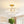 Brass 6-Light Rippled Glass Tiered Semi-Flush Mount