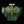 Dark Green 4-Light Stire Glass Tiered Semi-Flush Mount
