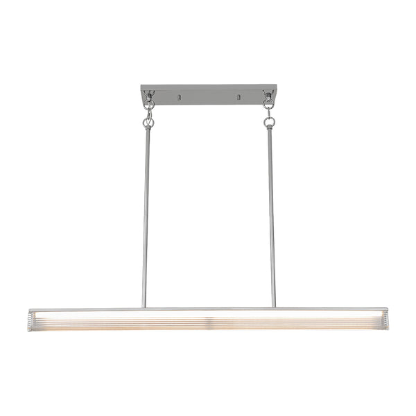 Minimalist Elongated LED Linear Glass LED Dining Pendant
