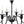 Modern Farmhouse 6-Light Swooping Arm Candle Style Chandelier