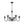 Modern Farmhouse 6-Light Swooping Arm Candle Style Chandelier
