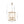 French Vintage 4-Light Cylinder Framed Lantern Pendant