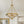 French Rusty Gold Ripple Glass Pyramid Chandelier