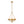 French Rusty Gold Ripple Glass Pyramid Chandelier