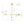 Frosted Opal 5-Light Ellipse Glass Linear Chandelier