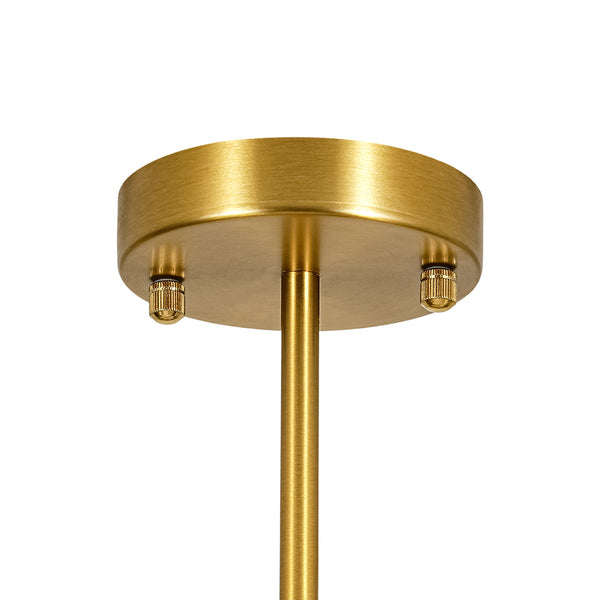 Frosted Opal 5-Light Ellipse Glass Linear Chandelier
