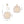 12-Light Strie Glass Disc Layered Cascade Chandelier