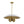 Vintage Style 4-Light Dome Pendant with Quartet Bell Shade