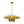 Vintage Style 4-Light Dome Pendant with Quartet Bell Shade