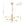 Mid-century 6-Light Frosted Oval Glass Tiered Branch Chandelier