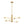Mid-century 6-Light Frosted Oval Glass Tiered Branch Chandelier