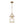 Brass Mini Lantern Clear Glass Cylinder Single Pendant