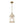 Brass Mini Lantern Clear Glass Cylinder Single Pendant