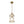 Brass Mini Lantern Clear Glass Cylinder Single Pendant