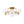 Blossom Brass 8-Light Glossy Domed Glass Semi-flush Mount