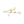 Sputnik Brass Fluted Glass Bubble Linear Semi-flush Mount