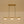 Mid-century Brass 3-Light Acrylic Half-sphere Linear Pendant
