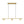 Mid-century Brass 3-Light Acrylic Half-sphere Linear Pendant