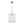 Modern 1-Light White Strie Glass Cylinder Single Pendant