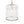 Modern 1-Light White Strie Glass Cylinder Single Pendant