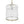 Modern 1-Light White Strie Glass Cylinder Single Pendant