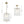 Modern 1-Light White Strie Glass Cylinder Single Pendant