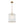 Modern 1-Light White Strie Glass Cylinder Single Pendant