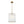 Modern 1-Light White Strie Glass Cylinder Single Pendant