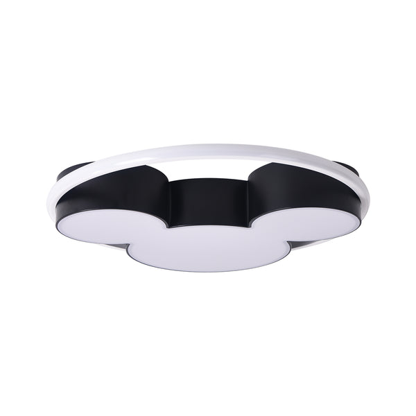 Modern Black Mickey Mouse Dimmable LED Flush Mount