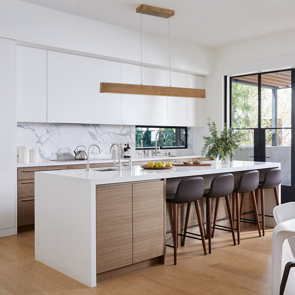 Modern Minimalist Linear Kitchen Island LED Pendant