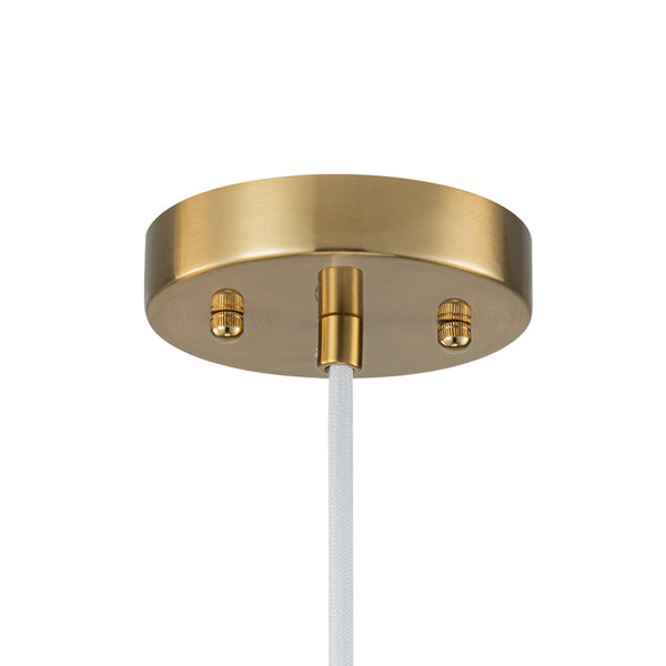 Modern Rustic 3-Light A-line Pleated Conical Drum Pendant