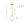 1-Light Ribbed Glass Clear Lantern Kitchen Pendant