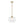 1-Light Ribbed Glass Clear Lantern Kitchen Pendant