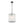 Modern 1-Light White Strie Glass Cylinder Single Pendant