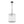 Modern 1-Light White Strie Glass Cylinder Single Pendant