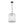 Modern 1-Light White Strie Glass Cylinder Single Pendant
