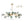 Modern 15-Light Gradient Glass Globe Branch Chandelier