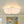 Modern 3-Light Ivory White Daisy Glass Semi-Flush Mount