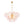 Modern 9-Light White Strie Glass Tiered Chandelier