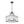 Modern 6-Light White Stire Patterned Glass Drum Pendant