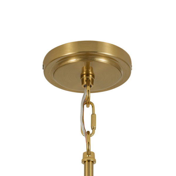 Modern Farmhouse Tapered Fabric Drum Lantern Pendant