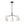 Sculptural 6-Light Metal Modern Linear Chandelier